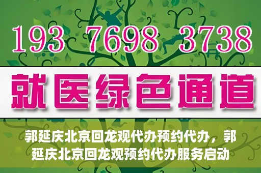 郭延庆北京回龙观代办预约代办，郭延庆北京回龙观预约代办服务启动