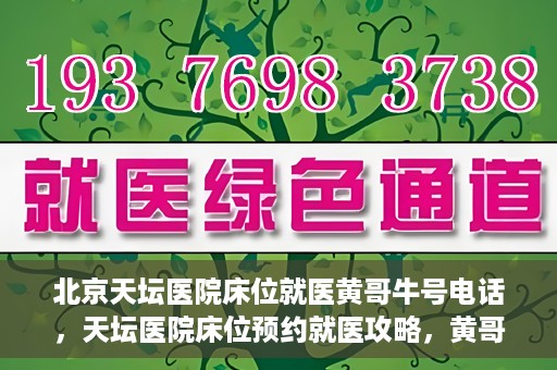 北京天坛医院床位就医黄哥牛号电话，天坛医院床位预约就医攻略，黄哥牛号电话全解析