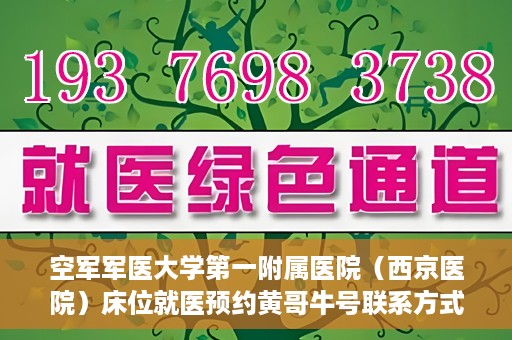 空军军医大学第一附属医院（西京医院）床位就医预约黄哥牛号联系方式，空军军医大学第一附属医院（西京医院）床位预约信息及联系方式解析