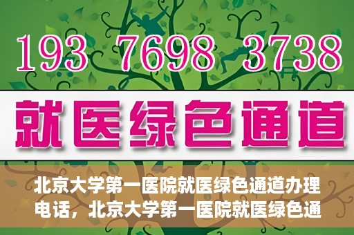 北京大学第一医院就医绿色通道办理电话，北京大学第一医院就医绿色通道服务热线电话详解