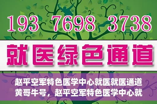 赵平空军特色医学中心就医就医通道黄哥牛号，赵平空军特色医学中心就医通道，黄哥牛号——快速便捷就医体验