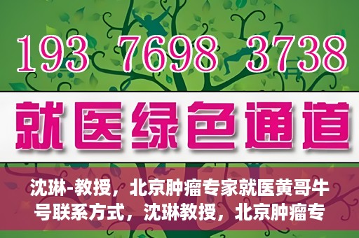 沈琳-教授，北京肿瘤专家就医黄哥牛号联系方式，沈琳教授，北京肿瘤专家就医联系方式及黄哥牛号揭秘