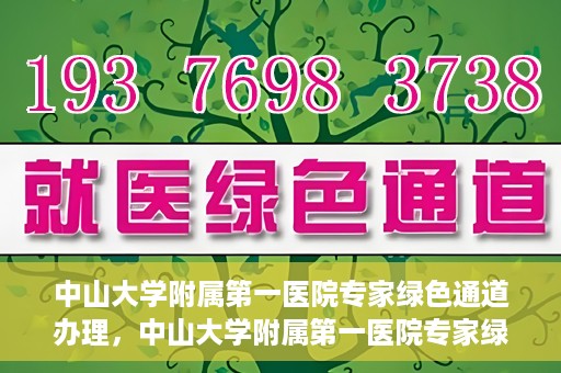 中山大学附属第一医院专家绿色通道办理，中山大学附属第一医院专家绿色通道办理详解
