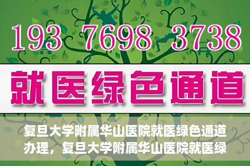 复旦大学附属华山医院就医绿色通道办理，复旦大学附属华山医院就医绿色通道办理详解与指南