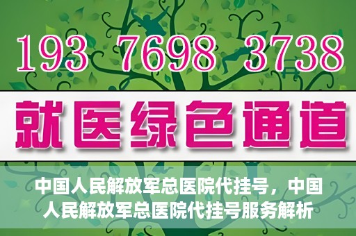 中国人民解放军总医院代挂号，中国人民解放军总医院代挂号服务解析