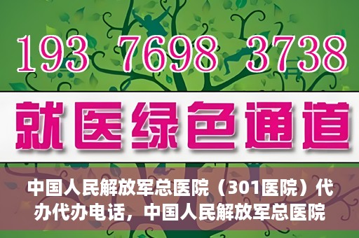 中国人民解放军总医院（301医院）代办代办电话，中国人民解放军总医院（301医院）代办服务联系电话及业务办理须知