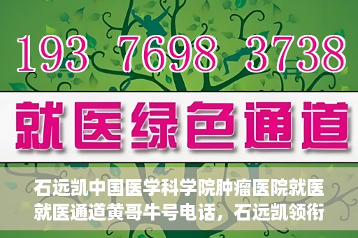石远凯中国医学科学院肿瘤医院就医就医通道黄哥牛号电话，石远凯领衔的中国医学科学院肿瘤医院就医绿色通道及黄哥牛号电话详解