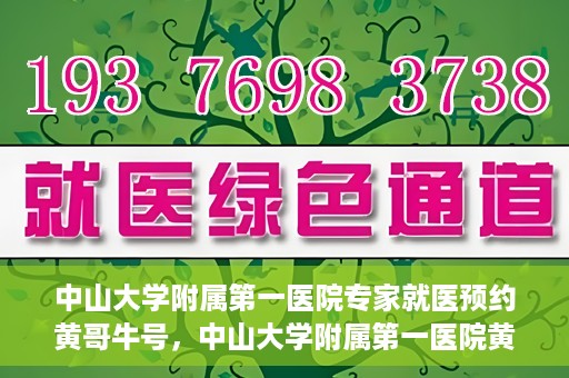 中山大学附属第一医院专家就医预约黄哥牛号，中山大学附属第一医院黄哥牛号专家预约指南