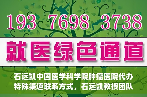 石远凯中国医学科学院肿瘤医院代办特殊渠道联系方式，石远凯教授团队特殊渠道联系方式揭秘，中国医学科学院肿瘤医院权威代办服务
