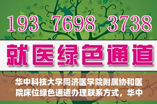 华中科技大学同济医学院附属协和医院床位绿色通道办理联系方式，华中科技大学同济医学院附属协和医院床位绿色通道咨询及联系方式详解