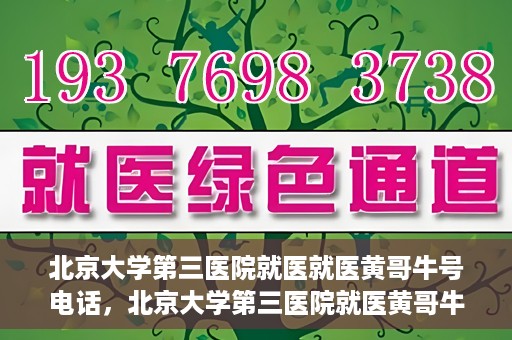 北京大学第三医院就医就医黄哥牛号电话，北京大学第三医院就医黄哥牛号电话详解