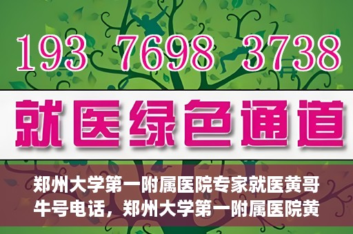 郑州大学第一附属医院专家就医黄哥牛号电话，郑州大学第一附属医院黄哥牛号专家就医热线