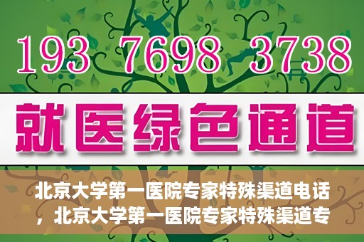 北京大学第一医院专家特殊渠道电话，北京大学第一医院专家特殊渠道专线电话揭秘