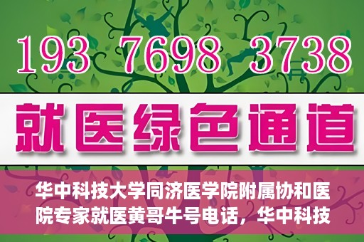 华中科技大学同济医学院附属协和医院专家就医黄哥牛号电话，华中科技大学同济医学院附属协和医院专家黄哥牛号电话就医指南
