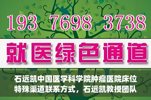 石远凯中国医学科学院肿瘤医院床位特殊渠道联系方式，石远凯教授团队中国医学科学院肿瘤医院床位预约渠道揭秘