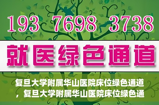 复旦大学附属华山医院床位绿色通道，复旦大学附属华山医院床位绿色通道，高效医疗服务的绿色通道探索