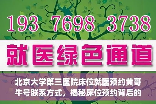 北京大学第三医院床位就医预约黄哥牛号联系方式，揭秘床位预约背后的故事，北京大学第三医院黄哥牛号联系方式曝光