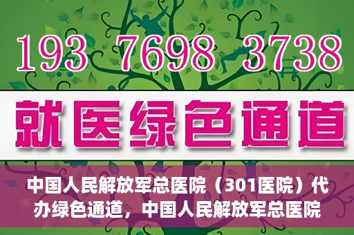 中国人民解放军总医院（301医院）代办绿色通道，中国人民解放军总医院（301医院）绿色通道代办服务详解