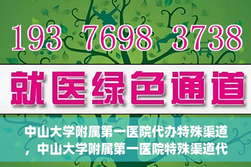 中山大学附属第一医院代办特殊渠道，中山大学附属第一医院特殊渠道代办服务解析