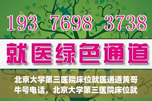 北京大学第三医院床位就医通道黄哥牛号电话，北京大学第三医院床位就医通道，黄哥牛号电话就医指南解析