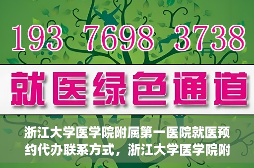 浙江大学医学院附属第一医院就医预约代办联系方式，浙江大学医学院附属第一医院就医预约代办服务指南与联系方式