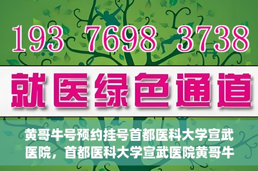 黄哥牛号预约挂号首都医科大学宣武医院，首都医科大学宣武医院黄哥牛号预约挂号指南