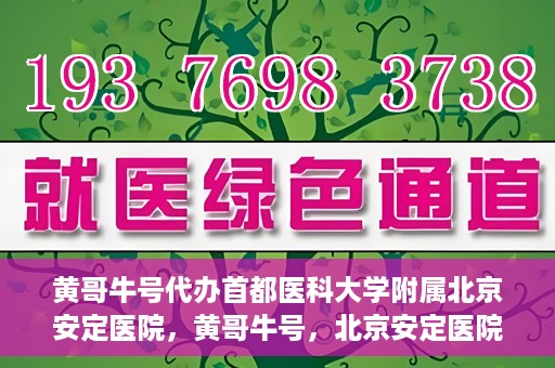 黄哥牛号代办首都医科大学附属北京安定医院，黄哥牛号，北京安定医院代办服务详解