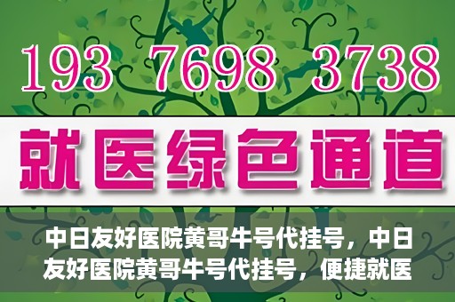 中日友好医院黄哥牛号代挂号，中日友好医院黄哥牛号代挂号，便捷就医背后的故事