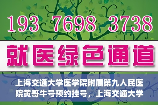 上海交通大学医学院附属第九人民医院黄哥牛号预约挂号，上海交通大学医学院附属第九人民医院黄哥牛号预约挂号攻略解析