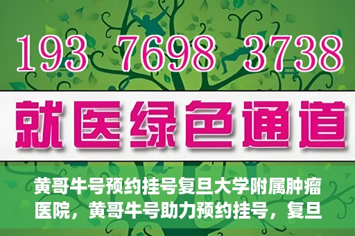 黄哥牛号预约挂号复旦大学附属肿瘤医院，黄哥牛号助力预约挂号，复旦大学附属肿瘤医院开启便捷就医新篇章