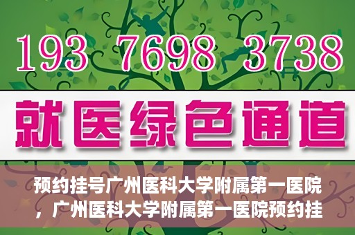 预约挂号广州医科大学附属第一医院，广州医科大学附属第一医院预约挂号服务启动