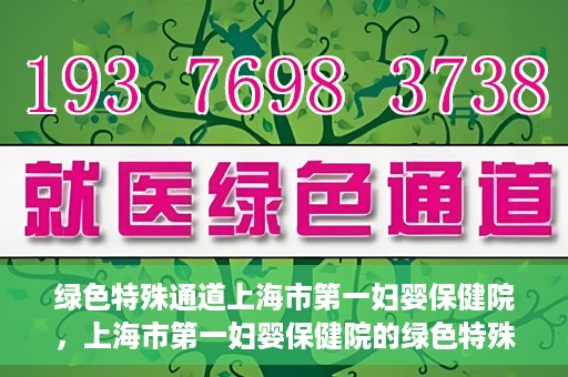 绿色特殊通道上海市第一妇婴保健院，上海市第一妇婴保健院的绿色特殊通道，守护母婴健康的坚实屏障