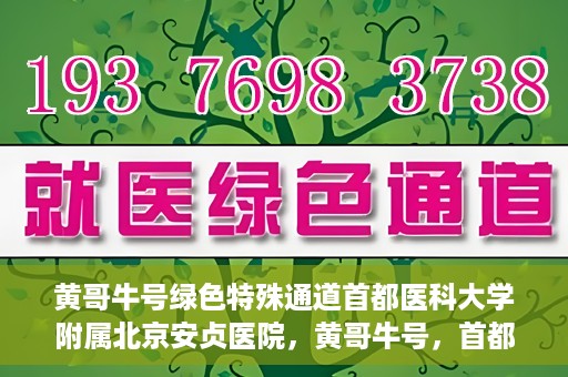 黄哥牛号绿色特殊通道首都医科大学附属北京安贞医院，黄哥牛号，首都医科大学附属北京安贞医院绿色特殊通道开启健康之门