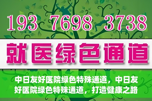 中日友好医院绿色特殊通道，中日友好医院绿色特殊通道，打造健康之路的新篇章