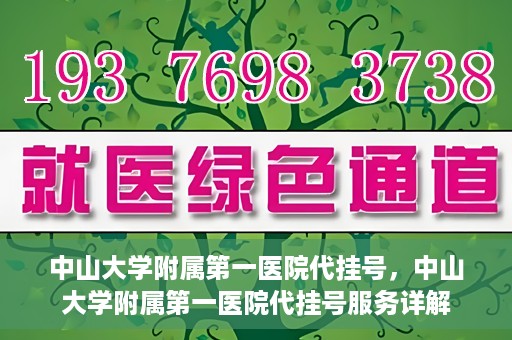 中山大学附属第一医院代挂号，中山大学附属第一医院代挂号服务详解
