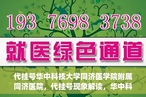 代挂号华中科技大学同济医学院附属同济医院，代挂号现象解读，华中科技大学同济医学院附属同济医院的医疗管理与挑战