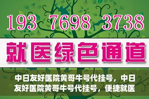中日友好医院黄哥牛号代挂号，中日友好医院黄哥牛号代挂号，便捷就医背后的故事