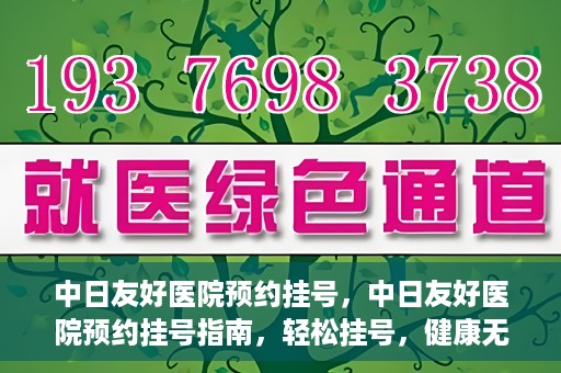 中日友好医院预约挂号，中日友好医院预约挂号指南，轻松挂号，健康无忧！