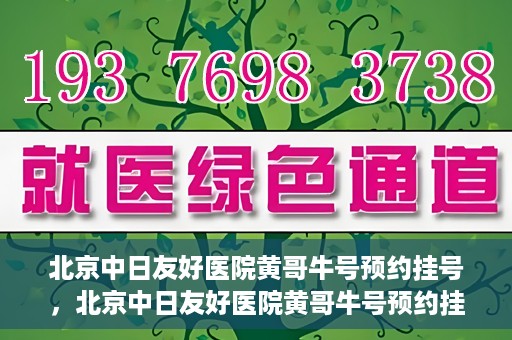 北京中日友好医院黄哥牛号预约挂号，北京中日友好医院黄哥牛号预约挂号指南