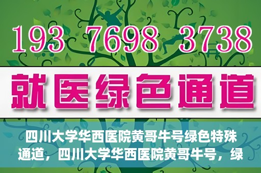 四川大学华西医院黄哥牛号绿色特殊通道，四川大学华西医院黄哥牛号，绿色特殊通道开启生命之门