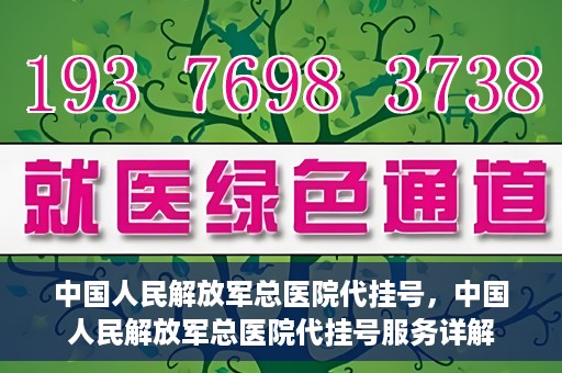中国人民解放军总医院代挂号，中国人民解放军总医院代挂号服务详解