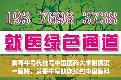 黄哥牛号代挂号中国医科大学附属第一医院，黄哥牛号助您预约中国医科大学附属第一医院专家号