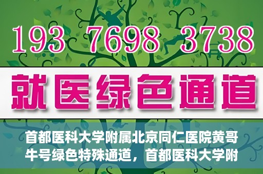 首都医科大学附属北京同仁医院黄哥牛号绿色特殊通道，首都医科大学附属北京同仁医院黄哥牛号，绿色特殊通道开启健康之门