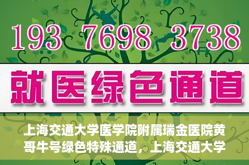 上海交通大学医学院附属瑞金医院黄哥牛号绿色特殊通道，上海交通大学医学院附属瑞金医院黄哥牛号，绿色特殊通道开启健康之门