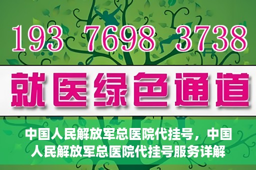 中国人民解放军总医院代挂号，中国人民解放军总医院代挂号服务详解