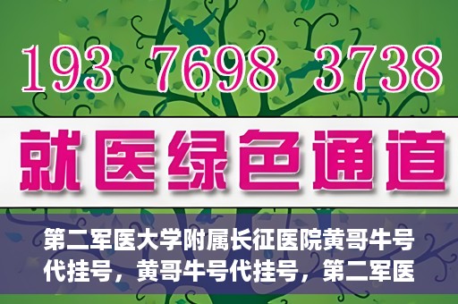 第二军医大学附属长征医院黄哥牛号代挂号，黄哥牛号代挂号，第二军医大学附属长征医院的便捷就医之路