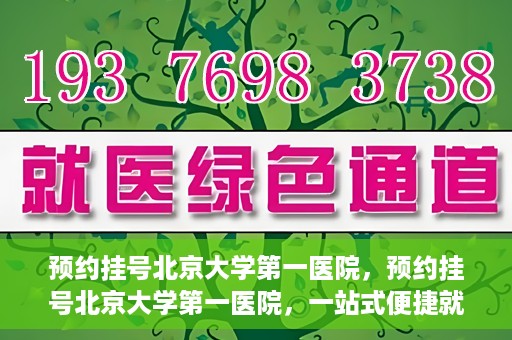 预约挂号北京大学第一医院，预约挂号北京大学第一医院，一站式便捷就医服务攻略