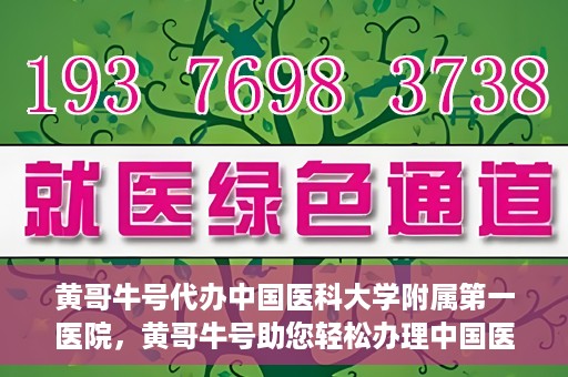 黄哥牛号代办中国医科大学附属第一医院，黄哥牛号助您轻松办理中国医科大学附属第一医院事务。