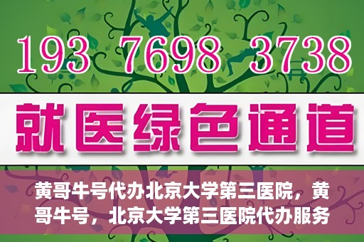 黄哥牛号代办北京大学第三医院，黄哥牛号，北京大学第三医院代办服务揭秘