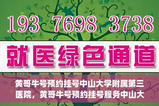 黄哥牛号预约挂号中山大学附属第三医院，黄哥牛号预约挂号服务中山大学附属第三医院，轻松就医新体验